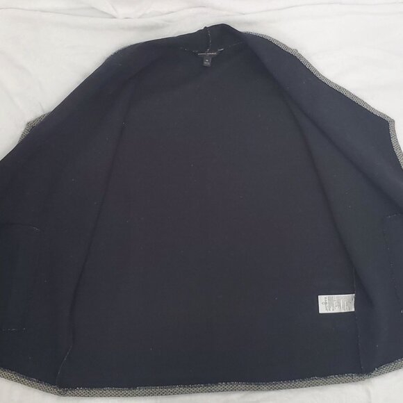 Banana Republic Women's Faux Tweed Open Front With Pockets Vest Gray Size Medium - Picture 5 of 10